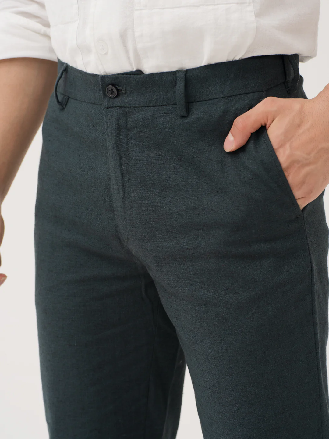 Ever Green 100% Linen Pants - Image 8